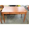 Image 1 : MAPLE FINISH SOLID WOOD SINGLE DRAWER DESK