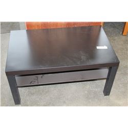 BLACK IKEA 2-TIER COFFEE TABLE