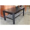 Image 2 : BLACK IKEA 2-TIER COFFEE TABLE
