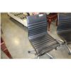 Image 2 : ROLLING BLACK MODERN GAS LIFT OFFICE CHAIR