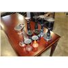 Image 2 : FIVE PAIR OF WOODEN CANDLESTANDS