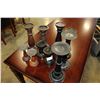 Image 3 : FIVE PAIR OF WOODEN CANDLESTANDS