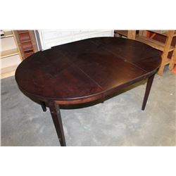 NEW MODERN ROUND DINING TABLE WITH LEAF