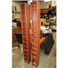 Image 1 : TWO TALL MAPLE CD STANDS