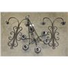 Image 2 : THREE OUTDOOR METAL CANDLE HOLDERS