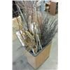 Image 2 : WICKER HAMPER WITH DECORATIVE STICKAGE
