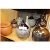 Image 2 : SHELF LOT OF DESIGNER POTTERY VASES