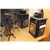 Image 1 : PAIR OF CANDLE LANTERNS AND PAIR OF CANDLE STANDS