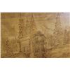 Image 2 : WOOD BURNED CABIN SCENE