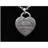 Image 2 : TIFFANY AND CO STERLING HEART PENDANT ON CHAIN