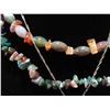Image 3 : STERLING RUBY STONE PENDANT AND PRECIOUS STONE DOUBLE STRAND NECKLACE