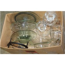 BOX OF TEALIGHT GLASSWARES