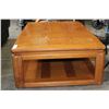 Image 2 : OAK 2 TIER COFFEE TABLE