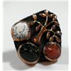 Image 1 : Tree-shaped silver and copper ring