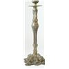 Image 2 : Pair of antique-style pewter Shabbat candlesticks