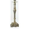 Image 3 : Pair of antique-style pewter Shabbat candlesticks