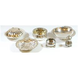 Collection of 6 silver-plated items