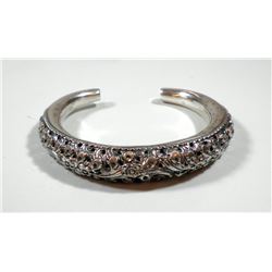 Old Islamic 925 sterling silver bangle bracelet