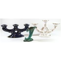 Collection of 3 ceramic items by Kedar