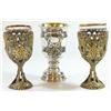 Image 1 : Collection of 3 Israeli Kiddush cups