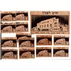 Image 1 : Collection of 'Donate to the Building' stickers of the main synagouge in Hadar Carmel Haifa