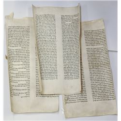Lot of 3 parts of a Torah book