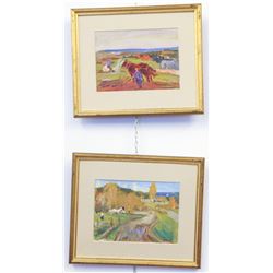 V. Rojkov, Rural Life, lot of 2 works