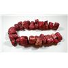 Image 1 : Collection of 21 coral beads on a string
