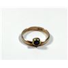 Image 1 : K14 gold ring with blue sapphire setting