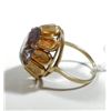 Image 2 : K14 gold ring with a faceted purple gemstone setting