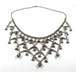 Old silver necklace, Yemenite work