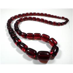 Cherry Amber Bakalite link necklace