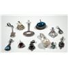 Image 2 : Collection of 12 silver pendants