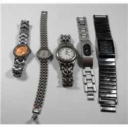 Collection of 5 different wrist watches