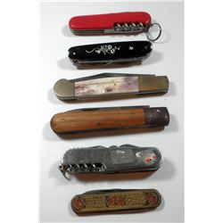 Collection of 6 old penknives