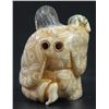 Image 2 : Man with basket and frogs, old ivory netsuke
