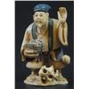 Image 1 : Man with basket, old ivory netsuke