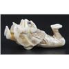 Image 1 : Lying man wearing mask, unique old quality ivory netsuke