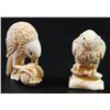 Image 1 : Lot of 2 ivory netsuke, prey birds