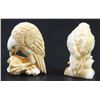Image 2 : Lot of 2 ivory netsuke, prey birds