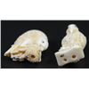 Image 3 : Lot of 2 ivory netsuke, prey birds