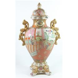 Old Chinese porcelain amphora vase