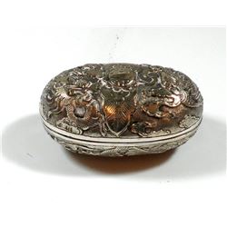 Antique Chinese silver tobacco box