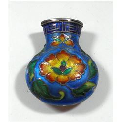 Old quality enamelled Chinese bottle