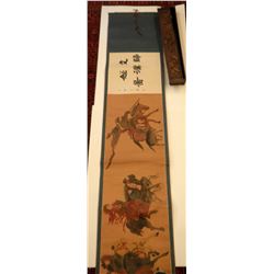 Vintage Chinese painting in elegant wooden box