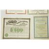 Image 3 : Collection of 6 stock certificates: 5 American and 2 Italian