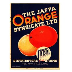 Jaffa Oranges - small color poster, Mandatory Palestine