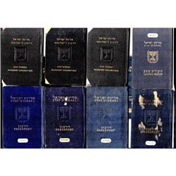 Collection of 10 Israeli passports