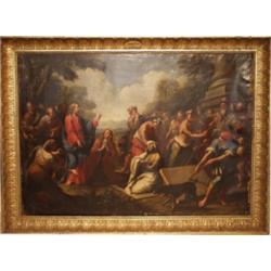 Preti Mattia, gen. Cavaliere Calabrese. 1613-1699 "Erweckung des Lazarus". Vor einer mächtigen Sä...