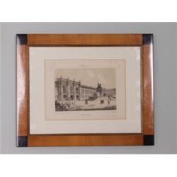 Lithographie. "Neues Schloss" aus der Serie Album von Bayreuth. Gez. u. lith. von H. Stelzner, Ve...
